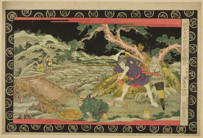 Act Five (Godanme), from the series "The Treasury of Loyal Retainers (Kanadehon Chushingura)" — Keisai Eisen