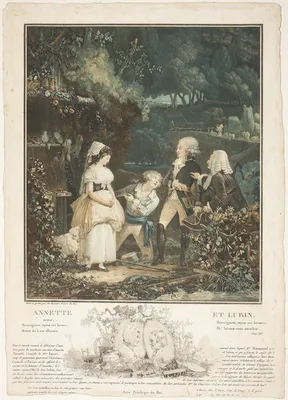 Annette et Lubin (Annette and Lubin) — Philibert-Louis Debucourt