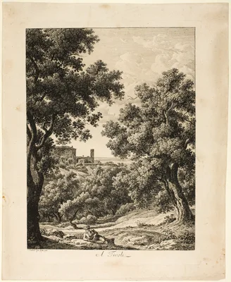 In Tivoli (A Tivoli), from the series Picturesque Views of Italy (Malerisch Radierte Prospekte aus Italien) — Johann Christian Reinhart