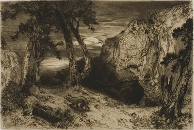 The Coyote - Arizona — Thomas Moran