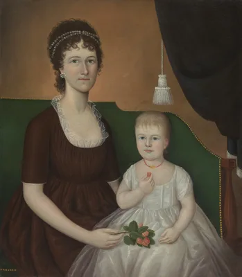 Elizabeth Grant Bankson Beatty (Mrs. James Beatty) and Her Daughter Susan — Joshua Johnson