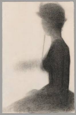 Seated Woman with a Parasol (study for La Grande Jatte) — Georges Seurat