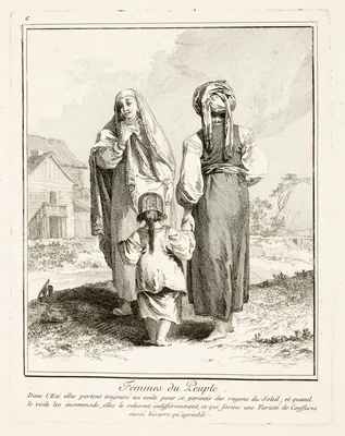 Femmes du Peuple (Women of the People, plate six from Divers Habillements des Peuples du Nord) — Jean-Baptiste Le Prince