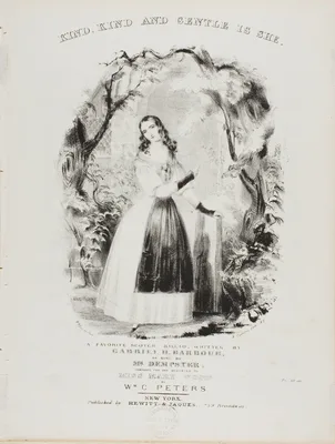 Kind, Kind and Gentle is She — Currier and Ives