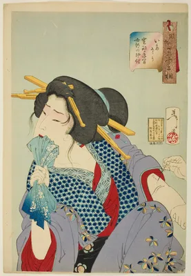 Painful (Itaso), from the series "Thirty-two Aspects of Women (Fuzoku sanjuniso)" — Yoshitoshi