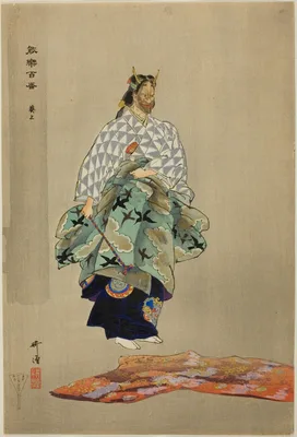 Aoi no Ue, from the series "One Hundred No Dramas (Nogaku hyakuban)" — Kōgyo Tsukioka