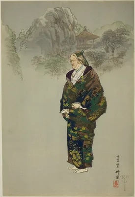 Oba-sute, from the series "One Hundred No Dramas (Nogaku hyakuban)" — Kōgyo Tsukioka