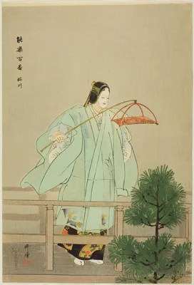 Sakuragawa, from the series "One Hundred No Dramas (Nogaku hyakuban)" — Kōgyo Tsukioka