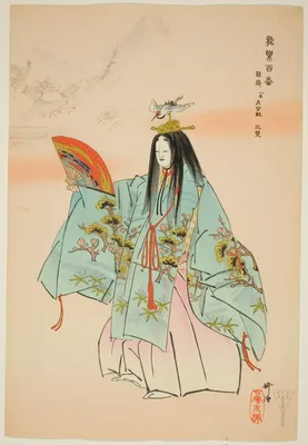 Tsuru-kame, from the series "One Hundred No Dramas (Nogaku hyakuban)" — Kōgyo Tsukioka
