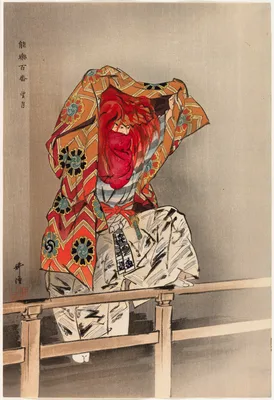 Mochizuki, from the series "One Hundred No Dramas (Nogaku hyakuban)" — Kōgyo Tsukioka