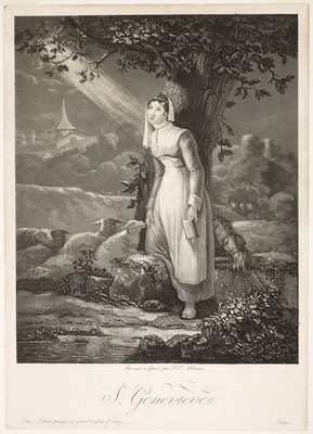 Sainte Genevieve (Saint Genevieve) — Philibert-Louis Debucourt