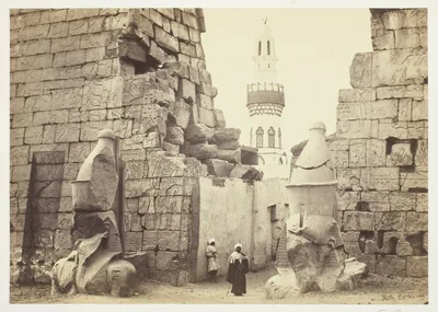 Entrance to the Great Temple, Luxor — Francis Frith