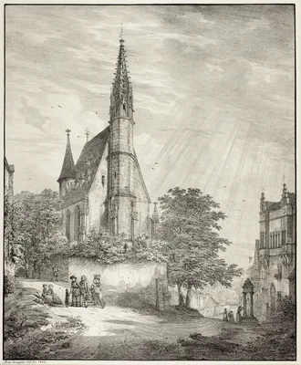 Kiderich Church in Rheingau — Domenico Quaglio the Younger