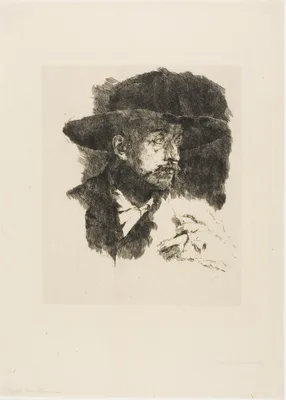 The Smoker — Wilhelm Leibl