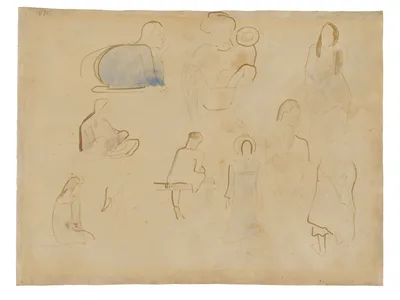Ten Studies of Tahitian Figures — Paul Gauguin