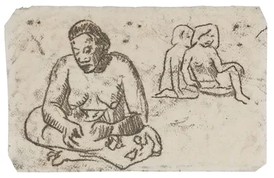 Seated Female (related to the painting Sister of Charity) — Paul Gauguin