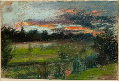 Blue and Orange Sky — Paul Huet