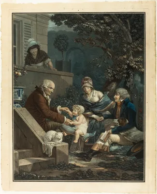 Paternal Pleasures — Philibert-Louis Debucourt