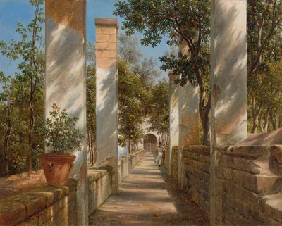 Pergola with Oranges — Thomas Fearnley
