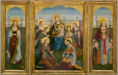 Triptych of the Virgin and Child with Saints — German