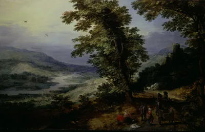 Mountain Road with Travelers — Joos de Momper, II