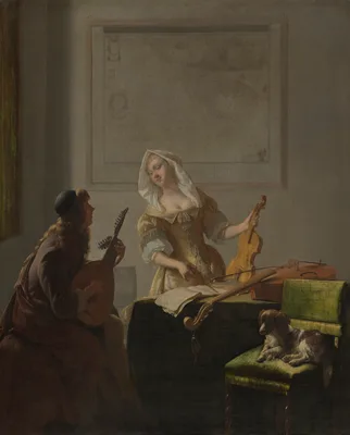 The Music Lesson — Jacob Ochtervelt