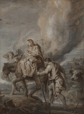 The Flight into Egypt — Abraham van Diepenbeeck