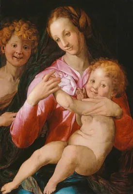 Virgin and Child with the Young Saint John the Baptist — Circle of Agnolo Bronzino