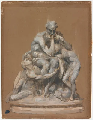 Study for the Sculpture Ugolino and His Children — Jean-Baptiste Carpeaux