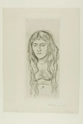 Woman with Long Hair — Edvard Munch