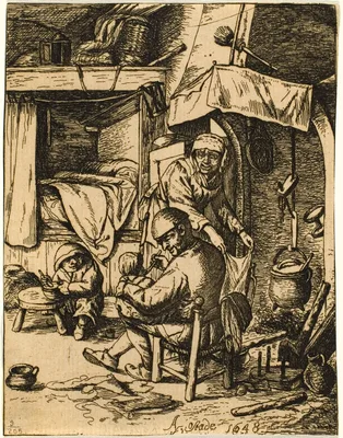 The Pater Familias — Adrian Ostade