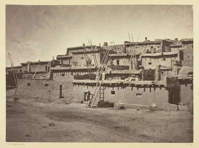Section of the South Side of Zuni Pueblo, N.M. — Timothy H. O'Sullivan
