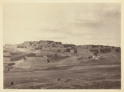 Indian Pueblo, Zuni, N.M. View from the South — Timothy H. O'Sullivan