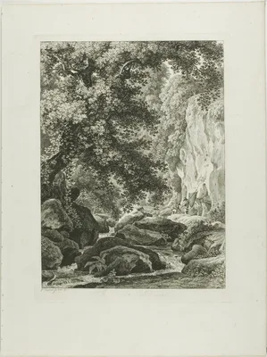 A Civita Castellana, from Malerisch Radierte Prospekte aus Italien — Johann Christian Reinhart