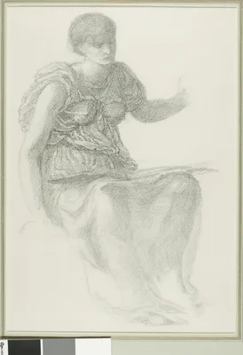 Study for One of the Fates — Edward Burne-Jones