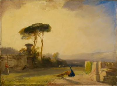 View on the Grounds of a Villa near Florence — Richard Parkes Bonington