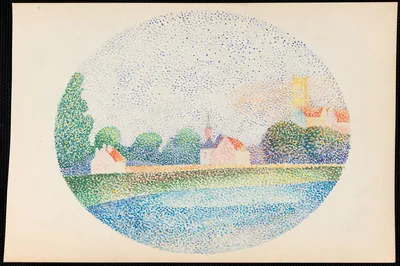 Morning on the Marne at Meaux — Albert Dubois-Pillet