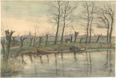 Amsterdam Skyline Viewed from the West — Piet Mondrian