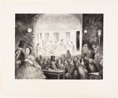 Sketch of a Café-Concert on the Rue Madame — Antoine Gustave Droz