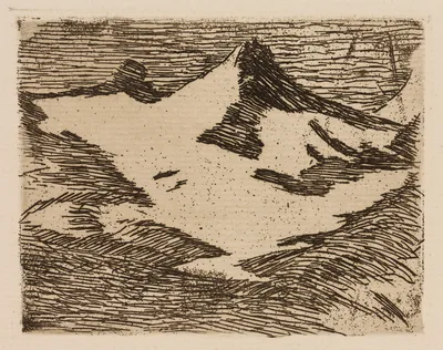 The Mountain, plate 2 from Le Fleuve — Édouard Manet