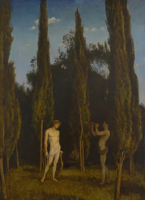 Apollo and Marsyas — Hans Thoma