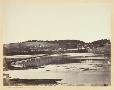 Pontoon Bridge Across the Potomac, at Berlin — Alexander Gardner