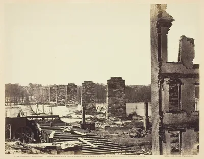 Ruins of Petersburg and Richard Raidroad Bridge — Alexander Gardner