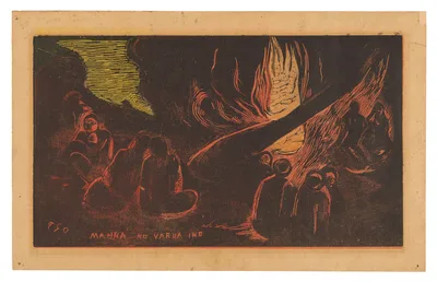 Mahna no varua ino (The Devil Speaks), from the Noa Noa Suite — Paul Gauguin