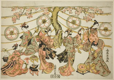 The Harugoma Dance — Torii Kiyomitsu
