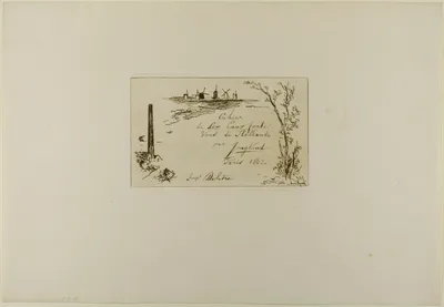 Title Page, from Cahier de six eaux-fortes, vues de Hollande — Johan Jongkind