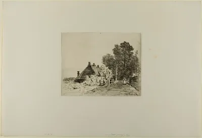 The Nurse, from Cahier de six eaux-fortes, vues de Hollande — Johan Jongkind