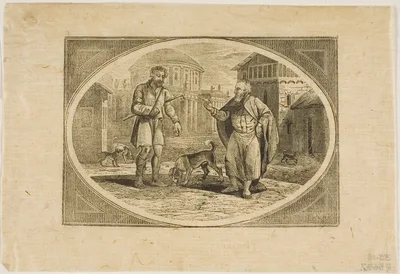 Fable: A Man Bitten by a Dog — Thomas Bewick