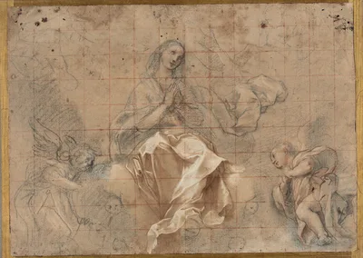 Study for the "Madonna of the Rosary" — Federico Barocci