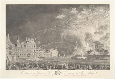 The Fireworks — Jean-Michel Moreau